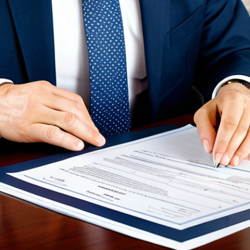 Home 9 Property Document Check**
"A serious, professional real estate agent, fully clothed in a modest business suit, carefully reviewing property documents at a bright, organized office desk. Title deed, land records, and encumbrance certificate are visible. Safe for work, appropriate content, perfect anatomy, well-formed hands, professional setting."
**