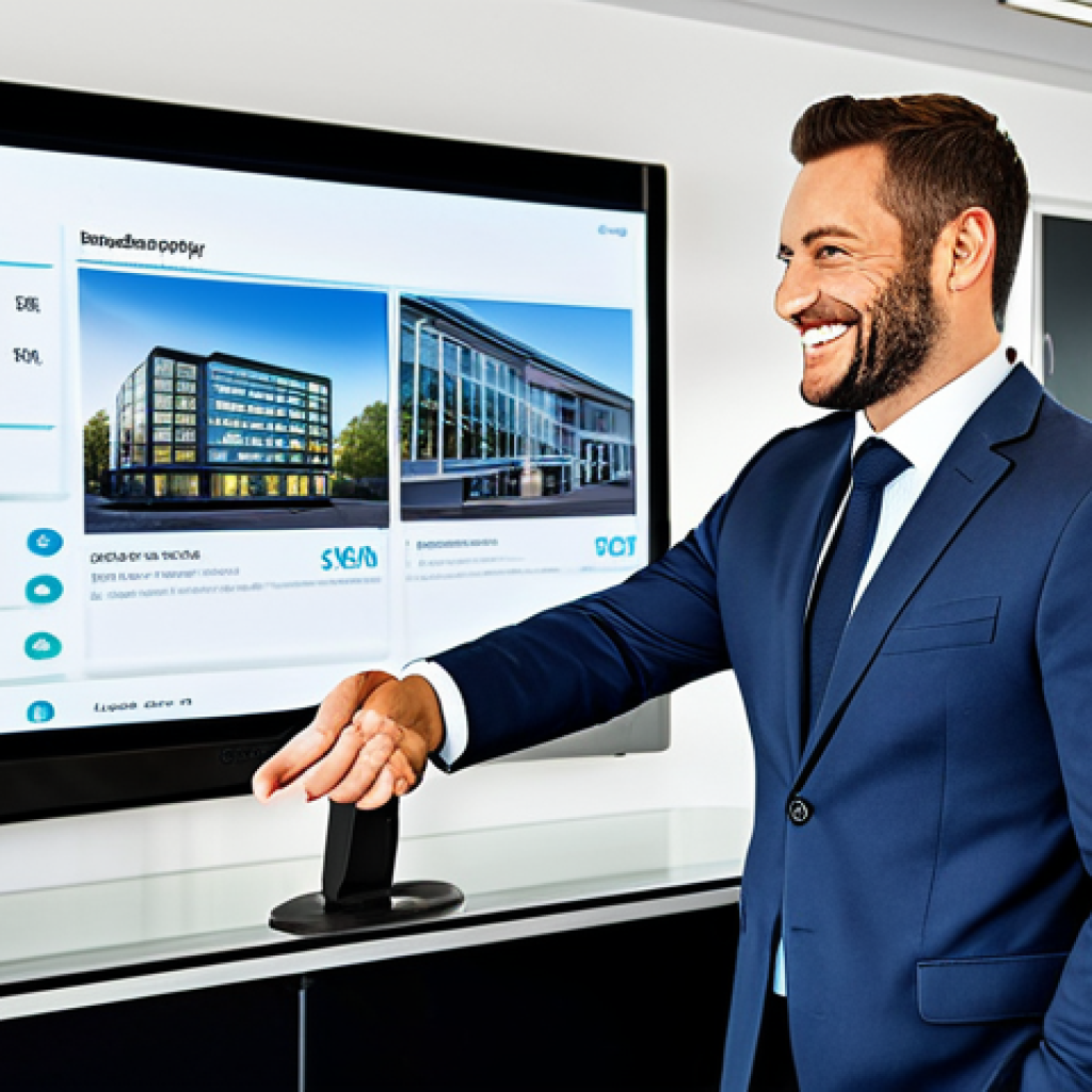 공인중개사 자격증의 장점과 단점 - Successful Property Dealer**

"A confident property dealer in a modern office, smiling, shaking hand...