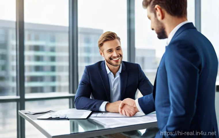 공인중개사 부동산 거래 분쟁 사례 - **Prompt 1: The Misleading Real Estate Agent and Confused Client**
    "A realistic image depicting ...