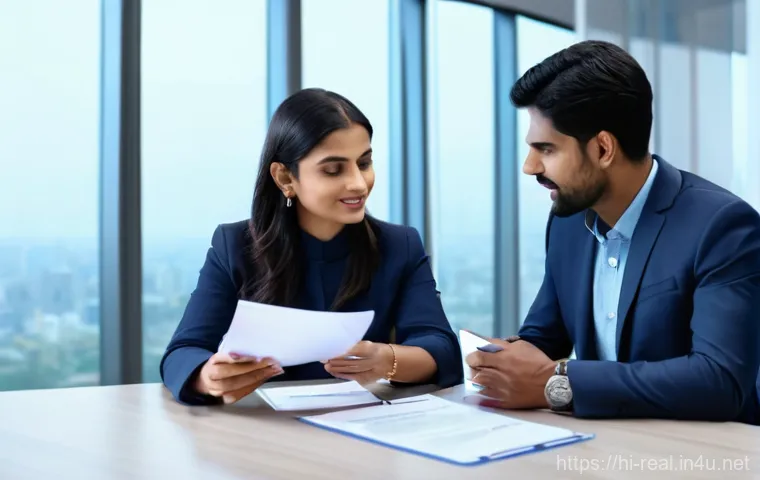 공인중개사와 고객 신뢰를 얻는 방법 - **Prompt:** A warm, inviting, and professional scene depicting a modern female real estate agent, ap...