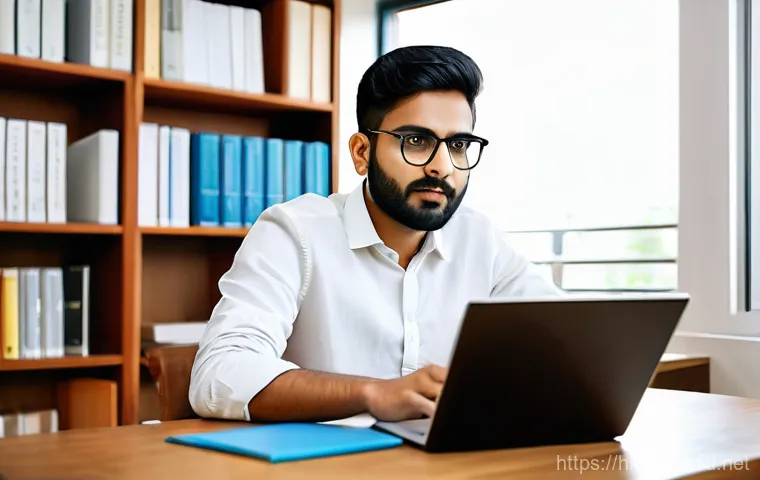 공인중개사 시험 준비를 위한 동영상 추천 - **Prompt:** A young, focused Indian adult (could be male or female, mid-20s to early 30s) diligently...