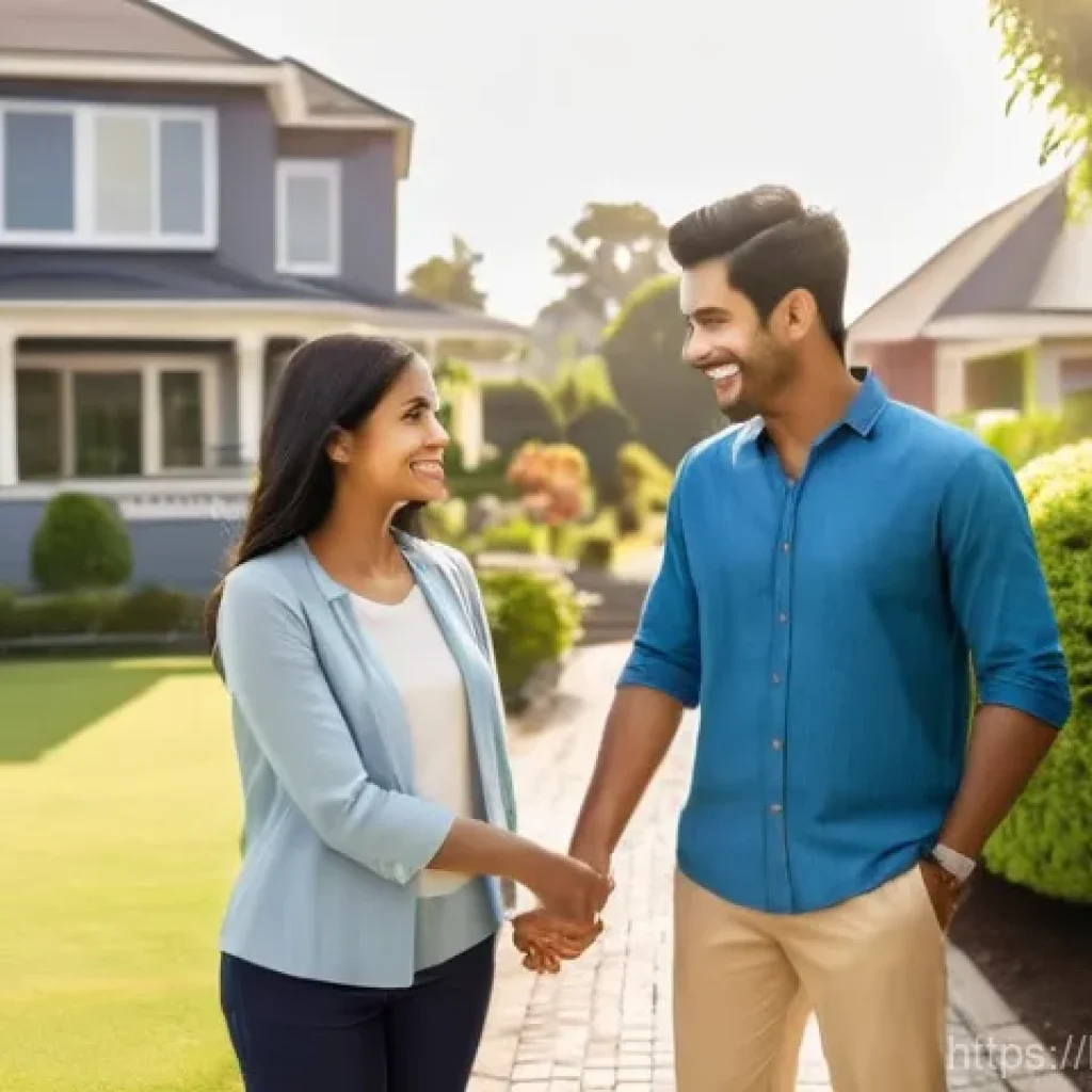 공인중개사 자격증 취득 후 지역 부동산 시장에서의 성공 사례 - **Prompt 1: The Trustworthy Local Expert**
    "A heartwarming and professional scene of a friendly,...