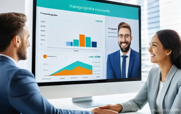 공인중개사 부동산 관련 최신 기술 사례 연구 - **Prompt:** A diverse, professional real estate agent, smiling and gesturing confidently, sits oppos...