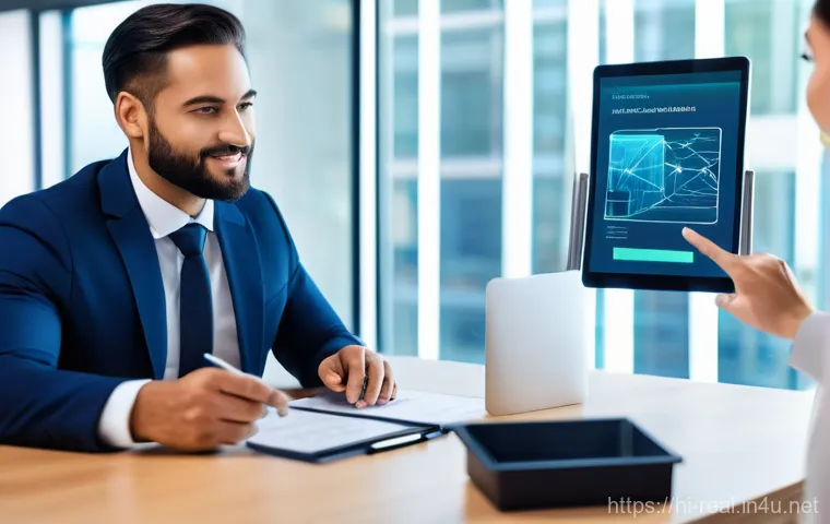 공인중개사 부동산 관련 최신 기술 사례 연구 - **Prompt:** A diverse group of people (a young adult male, a middle-aged female, and a toddler weari...