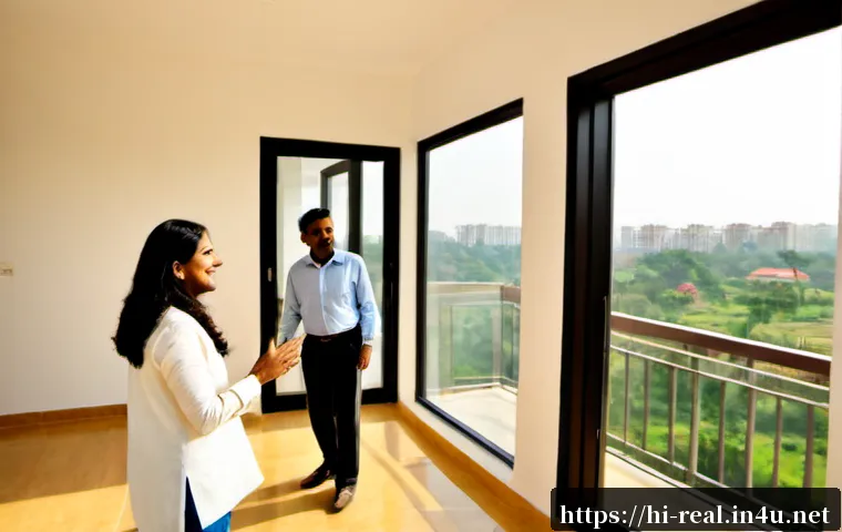 Home 14 공인중개사 자격증 취득 후 커리어 패스 - Photorealistic Indian real estate professional in smart business attire reviewing property documents...