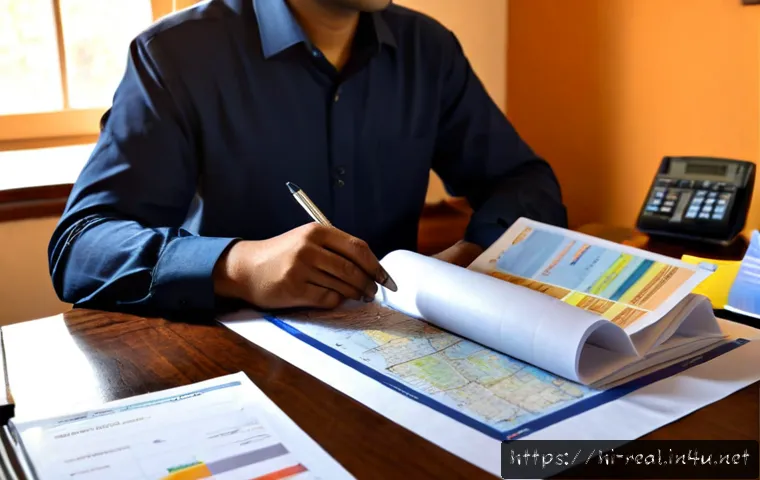 공인중개사 자격증 시험 중점 과목 - Photorealistic study scene for a real estate licensing exam, focused Indian adult learner seated at ...